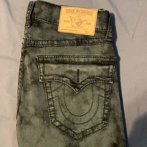 True religion jeans acid wash